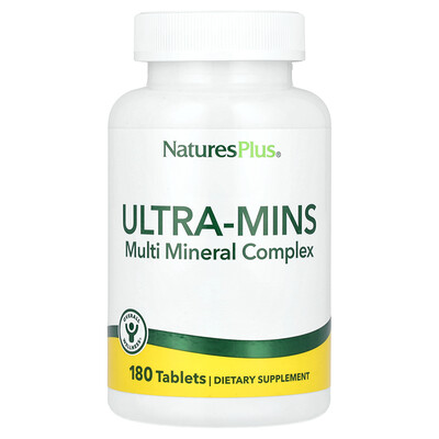 NaturesPlus, Ultra-Mins, Complejo de minerales múltiples, 180 comprimidos