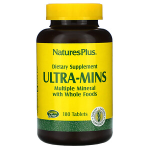 Отзывы о Натурес Плюс, Ultra-Mins, Multiple Mineral with Whole Foods, 180 Tablets