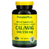 Nature's Plus, Кальций и магний, 500/250 мг, 180 таблеток
