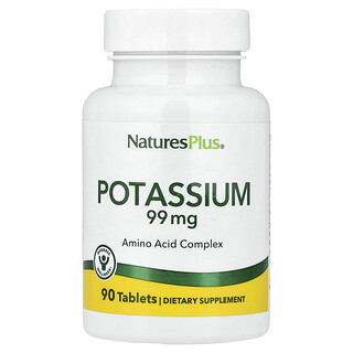 NaturesPlus, Potasio, 99 mg, 90 comprimidos