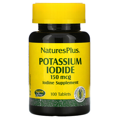 

Nature's Plus Йодид калия, 150 мкг, 100 таблеток