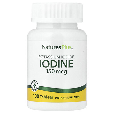 Product Image for NaturesPlus, Iodine, 150 mcg, 100 Tablets