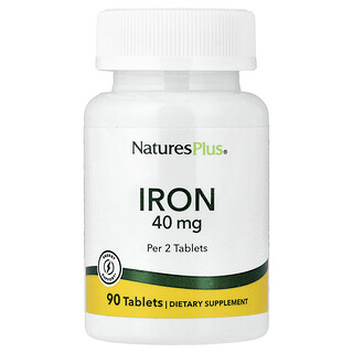 NaturesPlus, 鐵，40 毫克，90 片（每片 20 毫克）