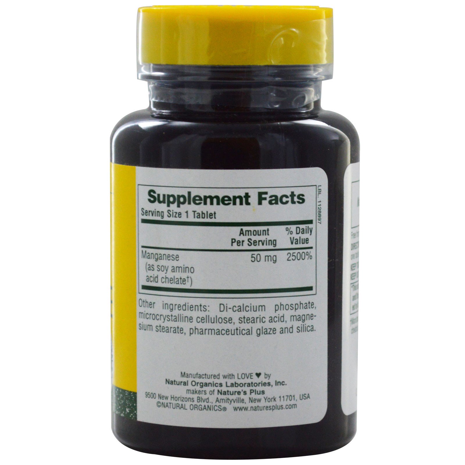 Nature's Plus, Manganese, 50 mg, 90 Tablets