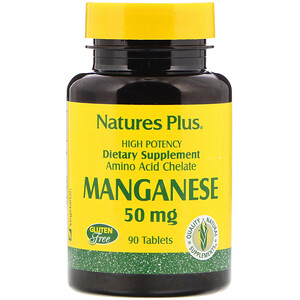 Натурес Плюс, Manganese, 50 mg, 90 Tablets отзывы