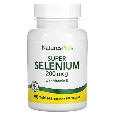 

NaturesPlus Super Selenium With Vitamin E 200 mcg 90 Tablets