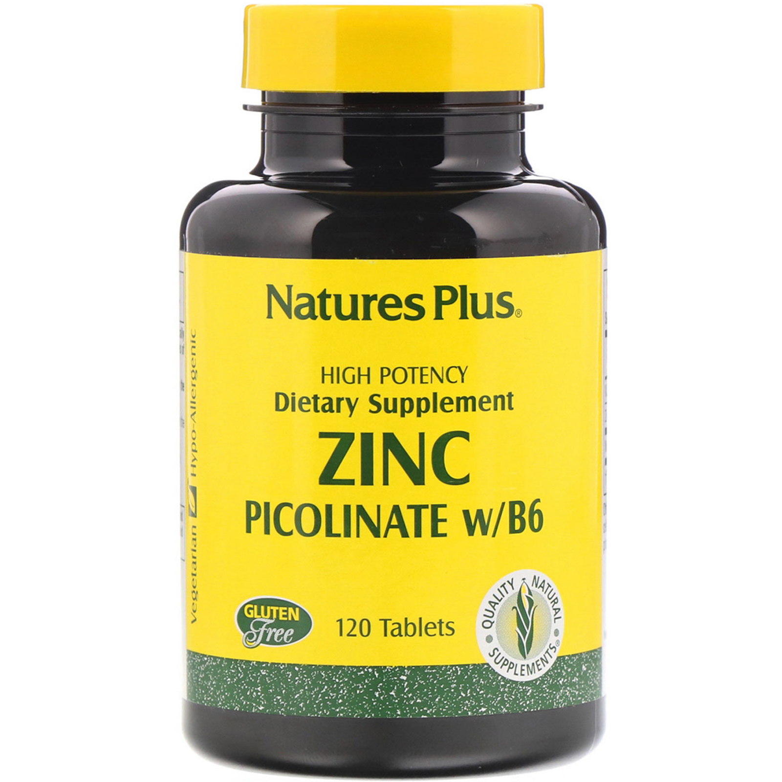 Nature S Plus Zinc Picolinate W B 6 120 Tablets Iherb