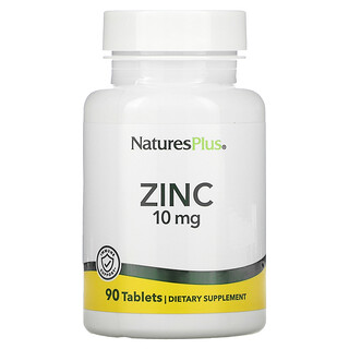 Nature's Plus, Zinco, 10 mg, 90 comprimidos