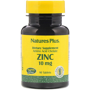 Отзывы о Натурес Плюс, Zinc, 10 mg, 90 Tablets