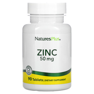 Nature's Plus, Zinco, 50 mg, 90 Comprimidos