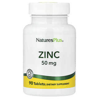 NaturesPlus, Cink, 50 mg, 90 tabletta