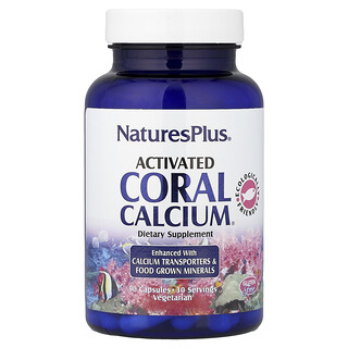 NaturesPlus, Calcio Coral Actviado, 90 Cápsulas Vegetarianas