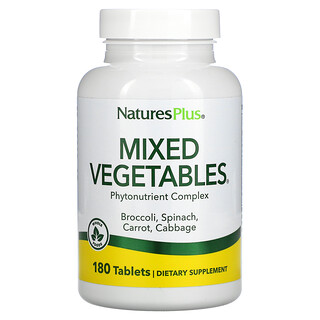 Nature's Plus, Mixed Vegetables, 180 Tablets