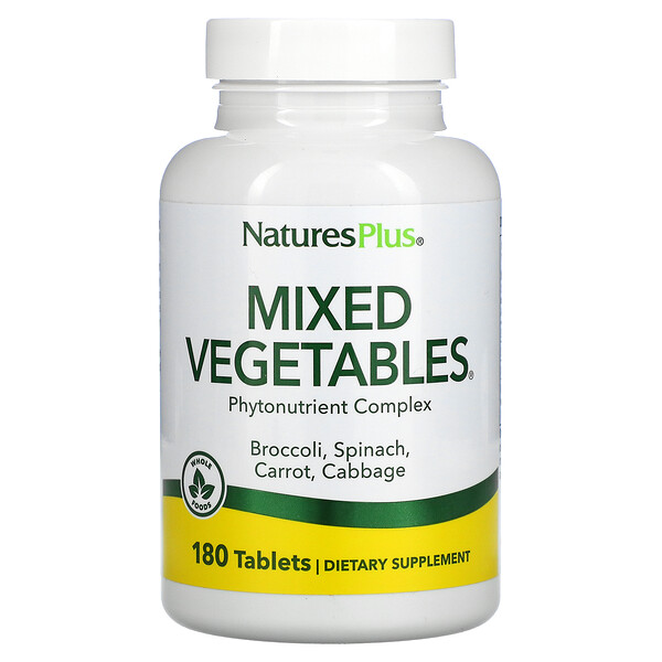 Nature's Plus, Mixed Vegetables, 180 таблеток