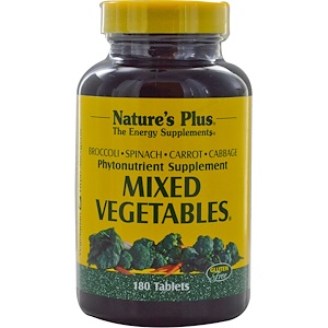 Купить Nature's Plus, Смесь овощей, 180 таблеток  на IHerb