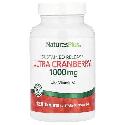 Photos - Vitamins & Minerals Natures Plus NaturesPlus, Sustained Release Ultra Cranberry™ with Vitamin C, 120 Tablets NAP-03952 