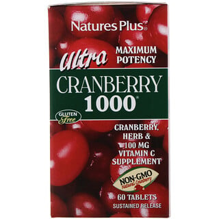 Nature's Plus, Ultra Cranberry 1000, 60 Tablets