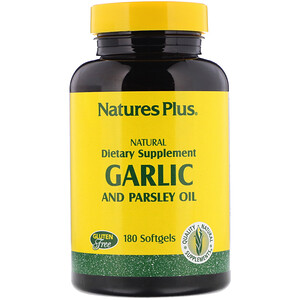 Отзывы о Натурес Плюс, Garlic and Parsley Oil, 180 Softgels