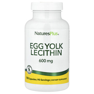 NaturesPlus, Yumurta Sarısı Lesitini, 180 Kapsül (Kapsül başına 300 mg)