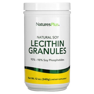 Nature's Plus, Gránulos de lecitina, Soja natural, 340 g (12 oz)