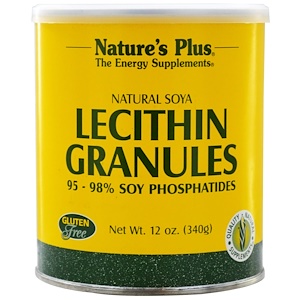 Nature's Plus, Гранулы лецитина, натуральная соя 12 унции (340 г)