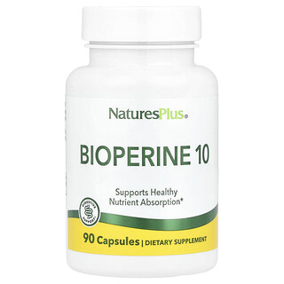 NaturesPlus, Bioperine 10, 90 Kapsül (Kapsül başına 10 mg)