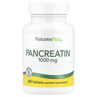 NaturesPlus, Pankreatin, 1.000 mg, 60 Tablet