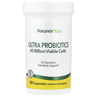 NaturesPlus, Ultraprobióticos, 30 cápsulas