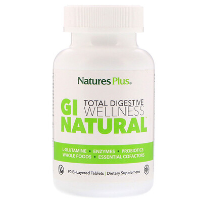 Nature's Plus Total Digestive Wellness, GI Natural, 90 Bi-Layered Tablets