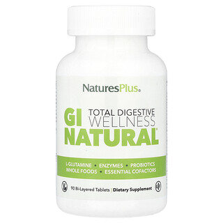 NaturesPlus, Total Digestive Wellness, GI Natural®, 90 двухслойных таблеток