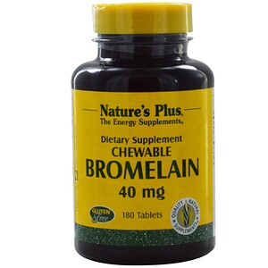 Отзывы о Натурес Плюс, Bromelain, Chewable, 40 mg, 180 Tablets