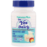 Nature’s Plus, Say Yes to Dairy, Digestive Aid For Dairy Food, 50 Chewable Tablets отзывы