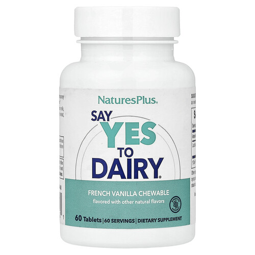 NaturesPlus, Sagen Sie Ja zu Milchprodukten®, Französische Vanille, 60 Tabletten (30 mg pro Tablette)