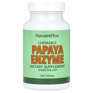 NaturesPlus, Kaubares Nahrungsergänzungsmittel aus dem Papaya-Enzym, 360 Tabletten