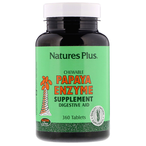 Chewable Papaya Enzyme Supplement, 360 Tablets