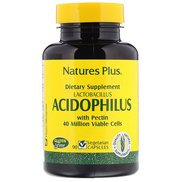 Nature's Plus‏, Acidophilus, Lactobacillus, 90 Veggie Caps