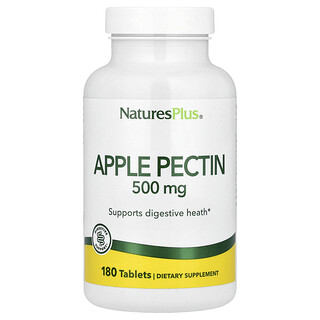 NaturesPlus, Jablkový pektín, 500 mg, 180 tabliet