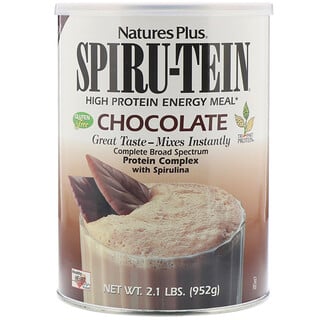 Nature's Plus, Spiru-Tein, Energiemahlzeit mit hohem Proteingehalt, Schokolade, 952 g (2,1 lbs)