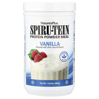NaturesPlus, Spiru-Tein®, Tepung Bubuk Protein, Vanila, 480 g (1,06 pon)