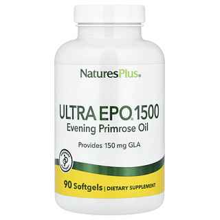 NaturesPlus, Ultra EPO® 1500, Aceite de onagra, 90 cápsulas blandas