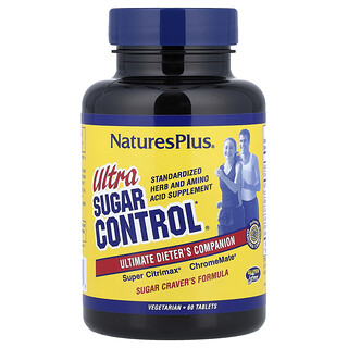 NaturesPlus, Ultra Sugar Control, Ultimate Dieter's Companion, 60 de tablete