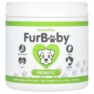 NaturesPlus, FurBaby, probiotika til hunde, 270 g