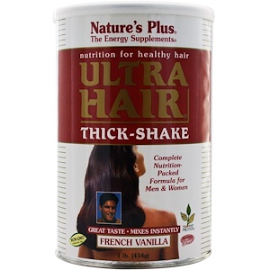 Отзывы о Натурес Плюс, Ultra Hair Thick-Shake, French Vanilla, 1 lb (454 g)