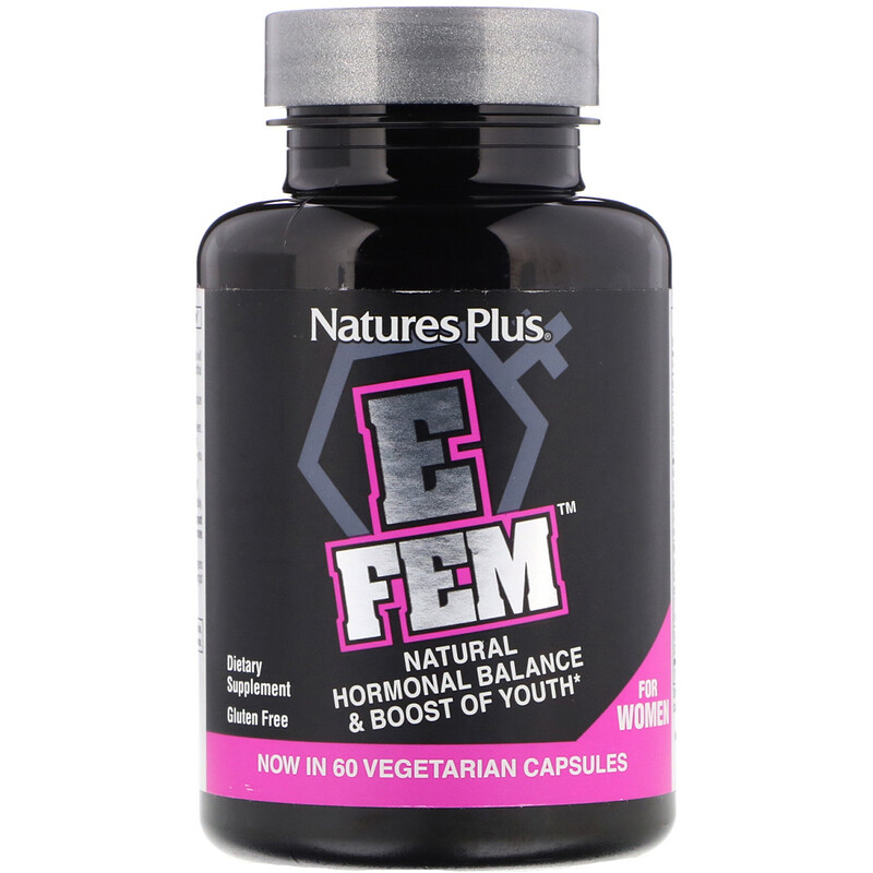 Nature's Plus, E Fem for Women, Natural Hormonal Balance & Boost of ...