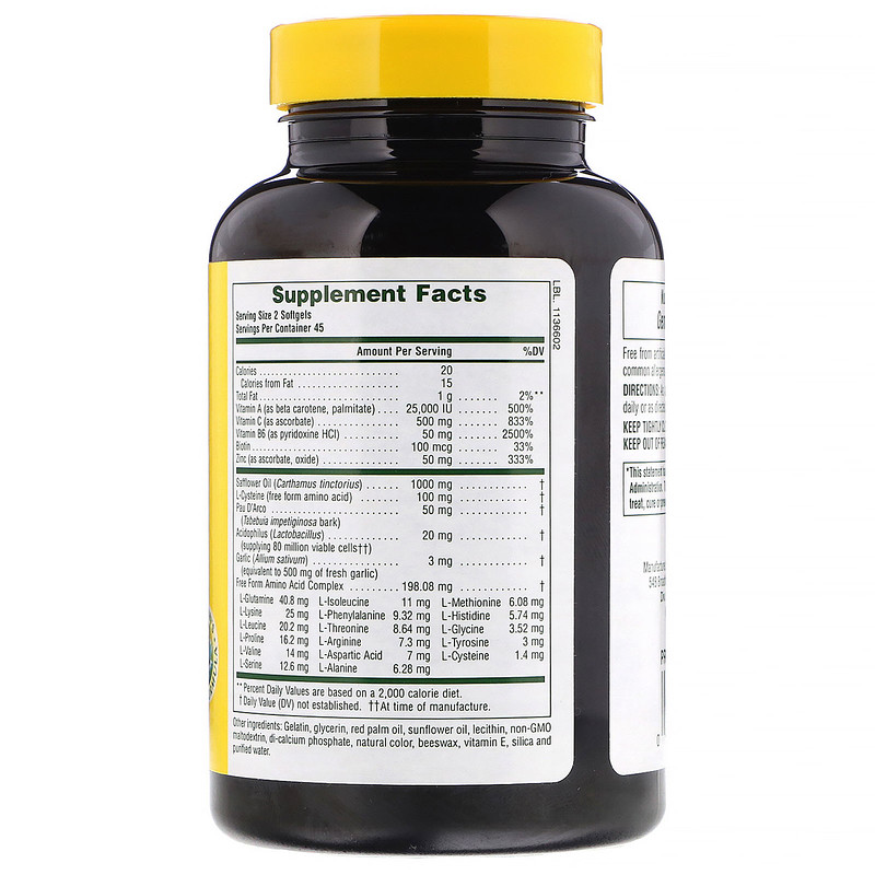 Nature's Plus, Candida Forte, 90 Softgels iHerb