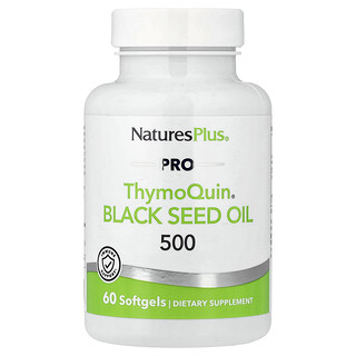 NaturesPlus, Pro ThymoQuin® Óleo de Semente Preta 500, 60 Cápsulas Softgel (500 mg por Cápsula Softgel)