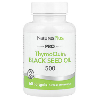 NaturesPlus, Pro ThymoQuin®, Aceite de semilla de comino negro 500, 500 mg, 60 cápsulas blandas