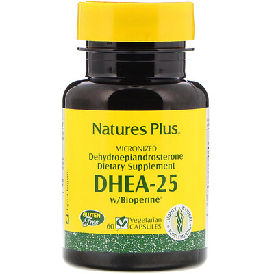 

DHEA-25 With Bioperine, 60 Vegetarian Capsules