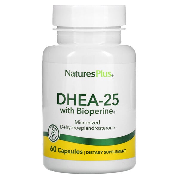 DHEA-25 with Bioperine, 60 Vegetarian Capsules