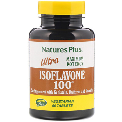 Nature's Plus Ultra Isoflavone 100, 60 вегетарианских таблеток